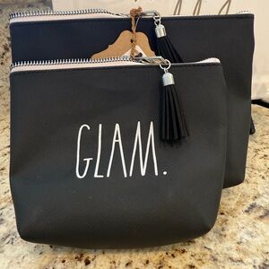NWT ❤️ Rae Dunn Set of Two Cosmetic Bags